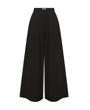 NWT POSSE Wesley Trouser - Black Cotton Wide Leg Pants - Size M